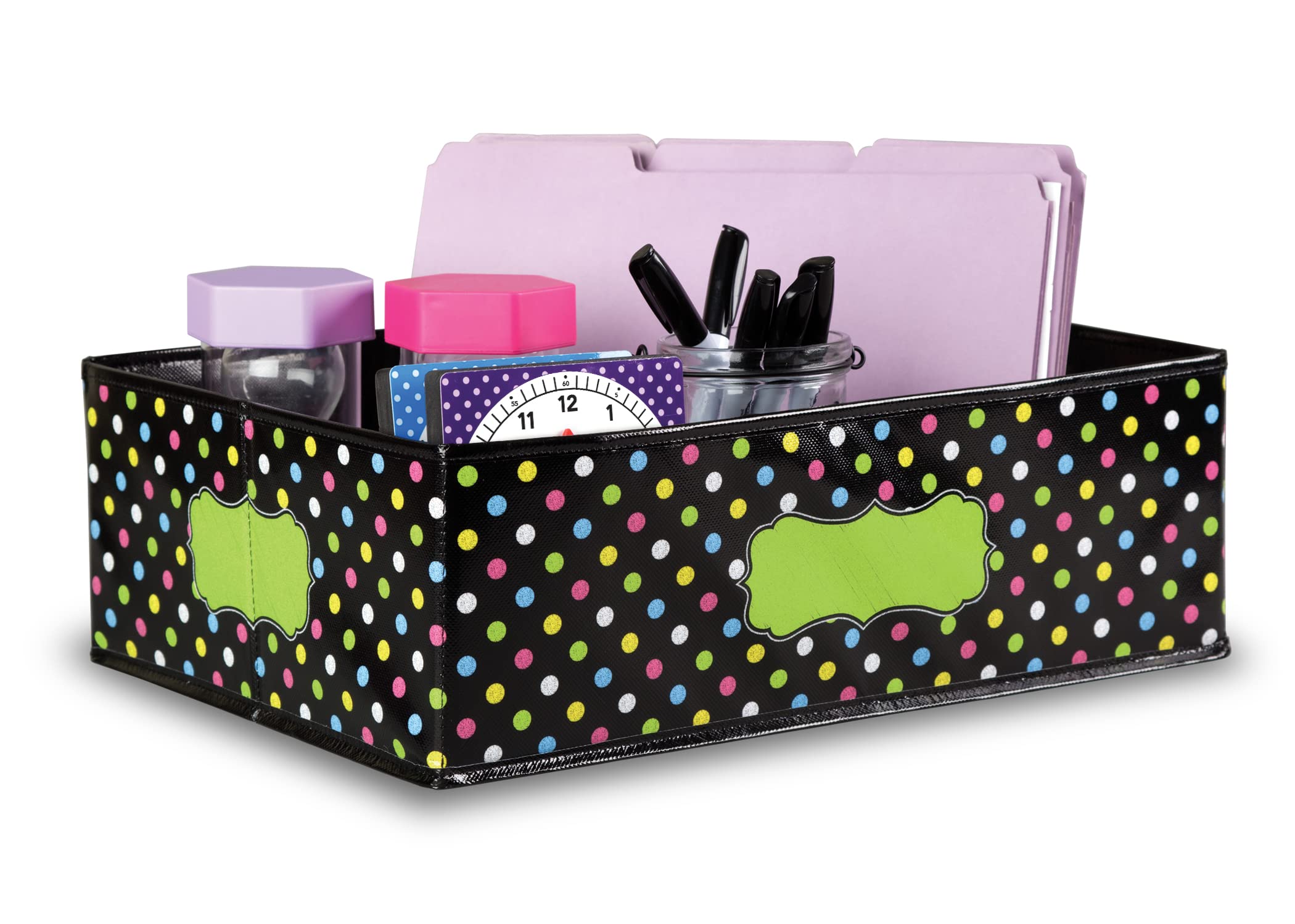 Teacher Created Resources Chalkboard Brights Storage Bin, 5' X 11' X 16', Multi