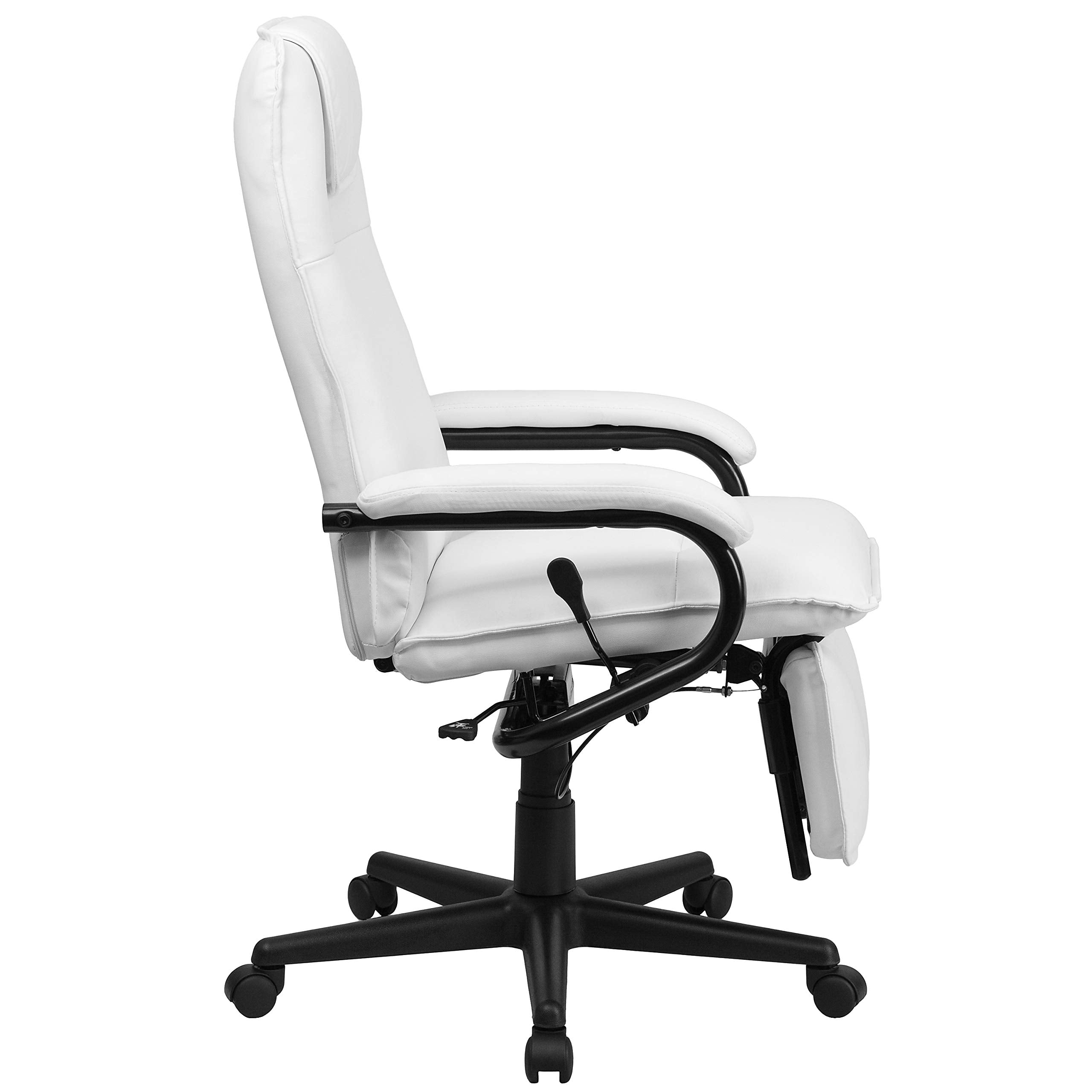 Flash Furniture High Back White Leather Executive Reclining Office Chair
