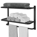 Towel Rack for Bathroom, DEWVIE 23 Inch Tower Holder with Tower Bars, SUS 304 Stainless Steel Lavatory Bath Towel Shelf Towel Ha