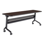 Safco Products Flip-N-Go Training Table, Mocha 24"x 72" Regal Mahogany