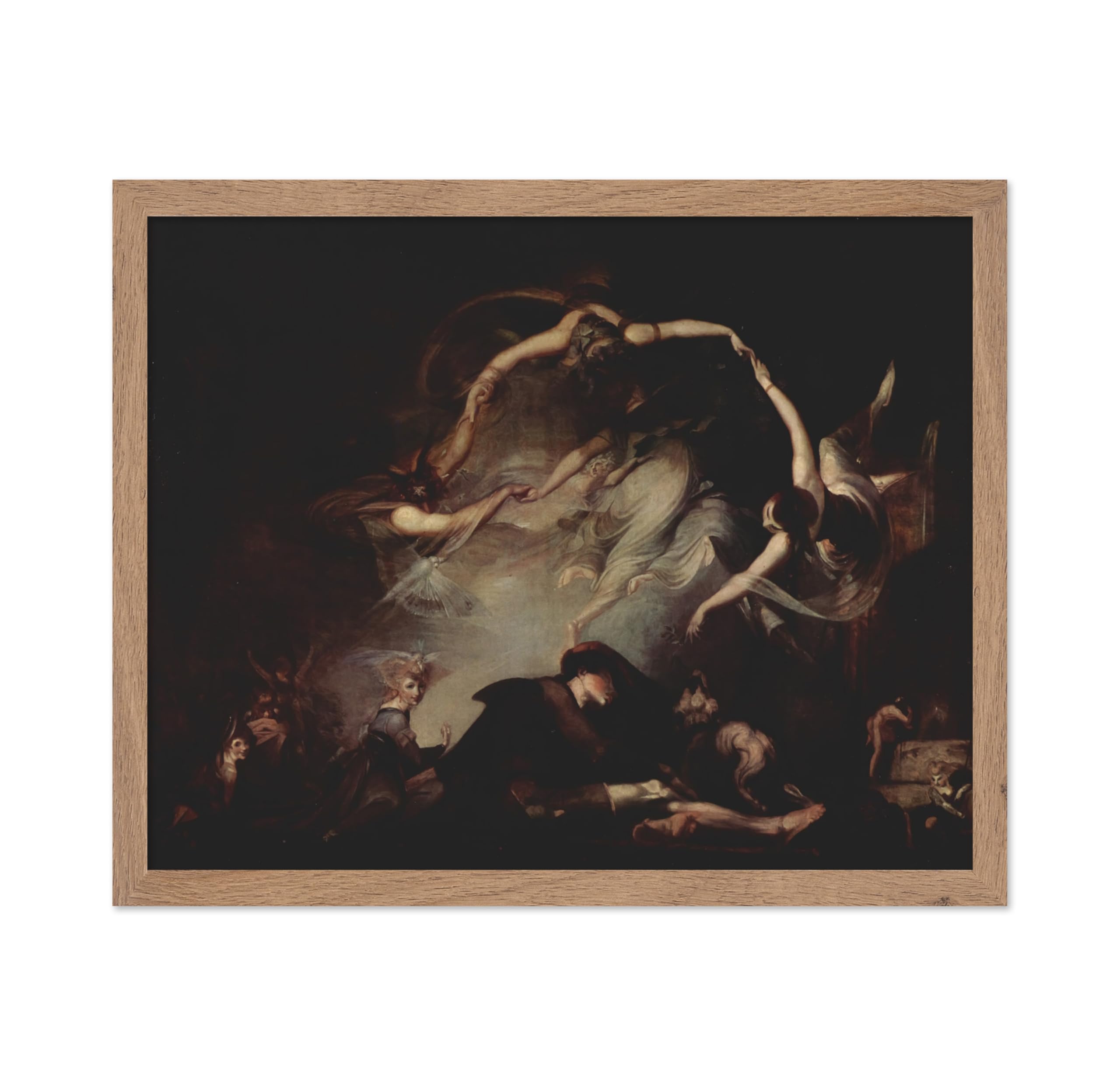 Poster Master Vintage Poster - Dancing Witches Art Print - Unique Wall Decor Gift for Home, Living Room, Kitchen, Office, Bedroo