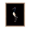 Poster Master Vintage Crane Poster - Retro Bird Print - Bird Portrait Art - Minimal Art - Animal Lover Art - Moody Art - Aesthet