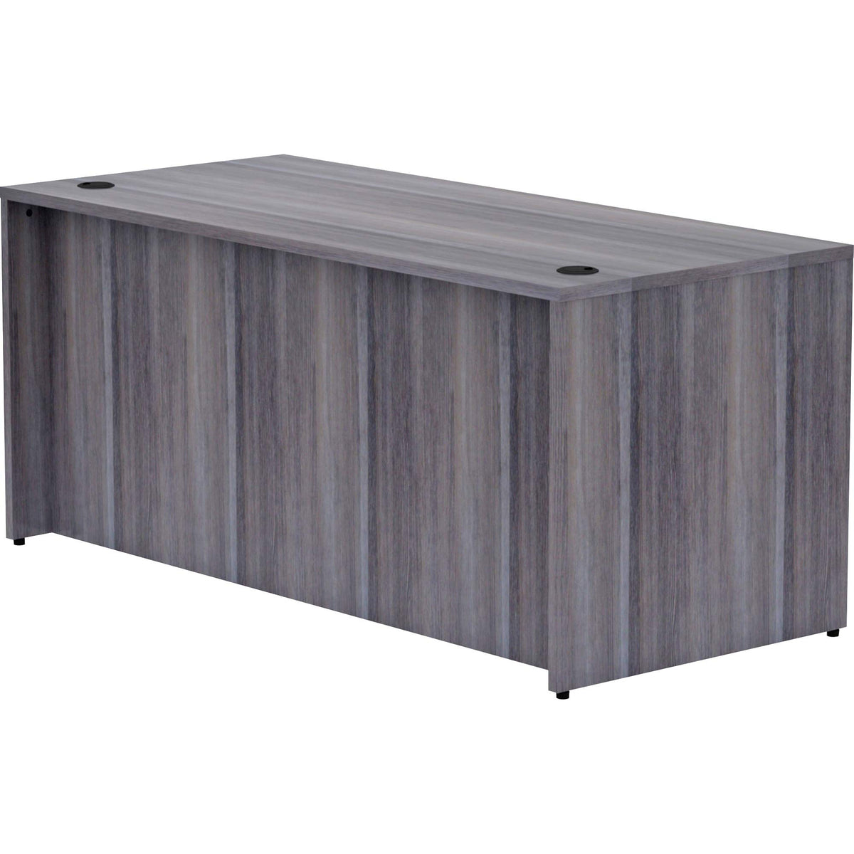 Lorell, Llr69546, Weathered Charcoal Laminate Desk Shell, 1 Each