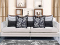 Home9Ine Polyester Embroidery Designer Cushion Covers For Sofa Bed And Living Room (40 X 40Cm Pack Of 5) (Grey)