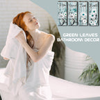 4 Pieces Teal Daisy Floral Bathroom Wood Wall Decor Teal Relax Soak Unwind Breathe Flower Wall Rustic Farm Sign Turquoise Blue D