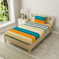 T tungol Super Soft All Round (Elastic Fitted) Single Bed Bedsheet with 1 Pillow Cover 4 Feet x 6 Feet  48 Inches x 72 Inches