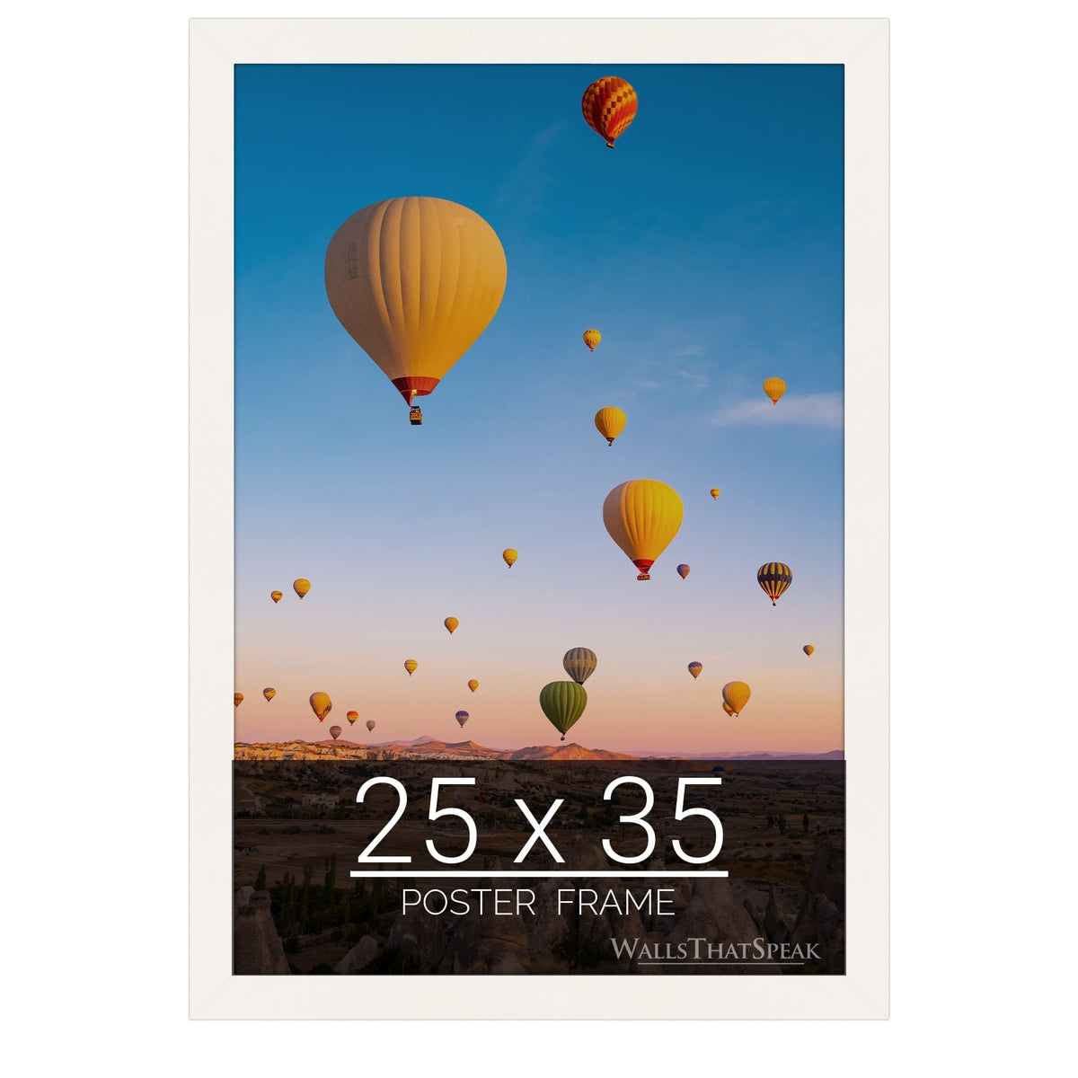 wallsthatspeak 25x35 white Picture Frame for Puzzles Posters Photos or Artwork