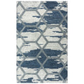 Rizzy Home Alora Decor Honey 7'6"X9'6" Geometric Blue/Ivory Hand-Tufted Area Rug