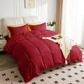 Jokolo Queen Size Comforter Set  3 Pieces, 1 Reversible Comforter And 2 Pillowcases,Soft Quilted Warm Fluffy Cooling Bedding Fo