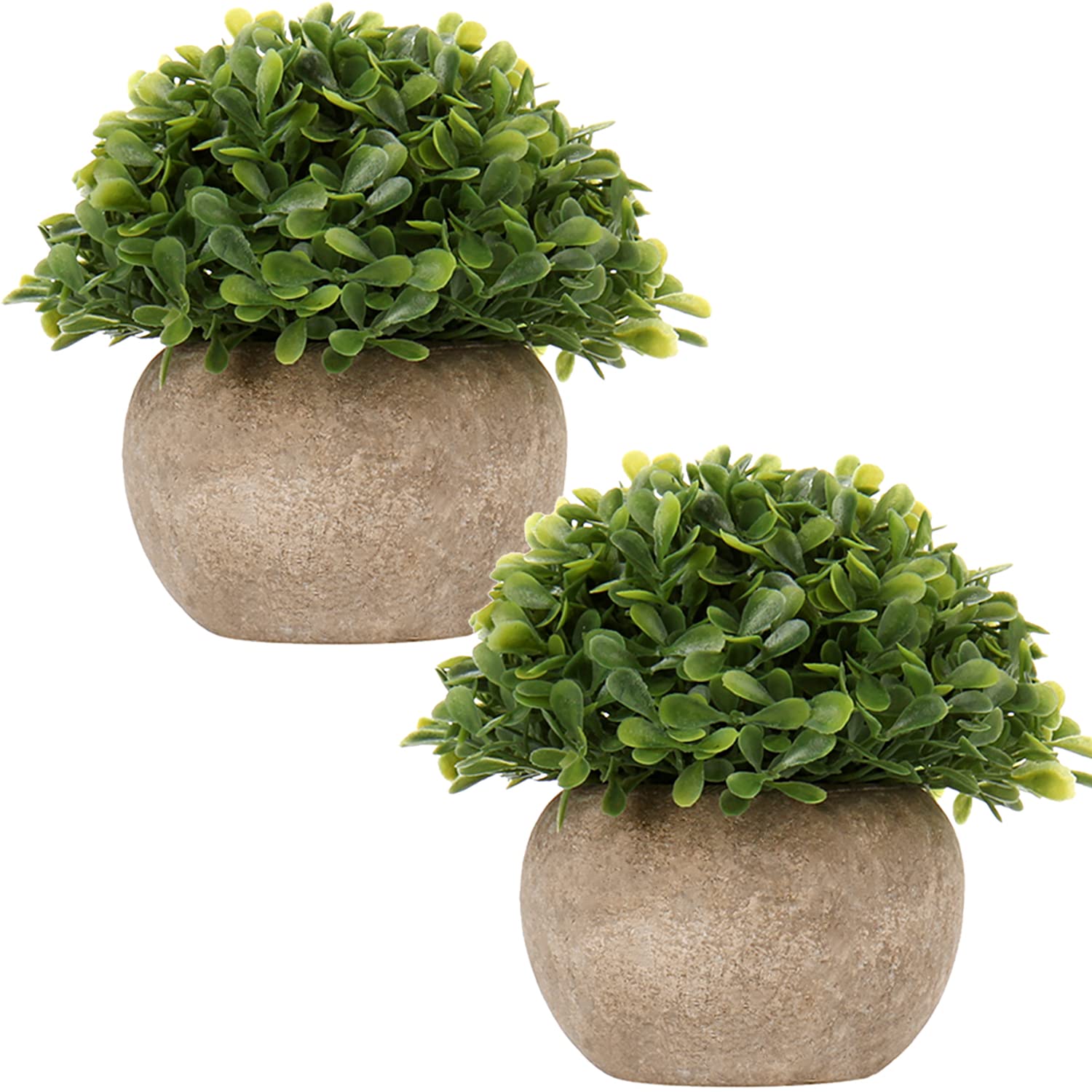 Briful Small Fake Plants Faux Potted Plant Mini Artificial Plants for for Home Table Office Room Desk Bathroom Shelf Kitchen Far