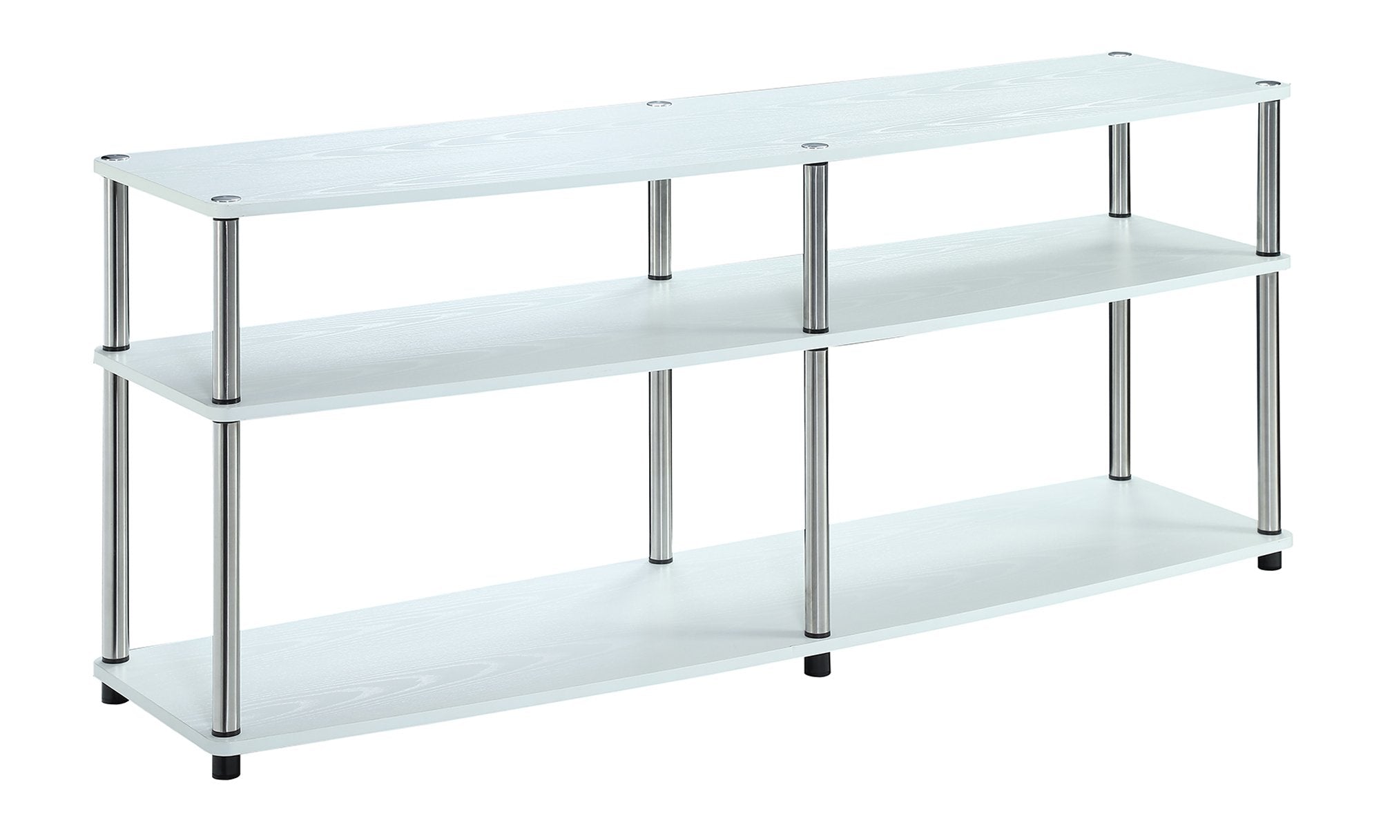 Convenience Concepts Designs2Go 3 Tier 60 TV Stand, White