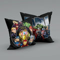 Sassoon Marvel Avenger Reversible Cartoon Printed Cushion Cover, Black (Pack Of 1)