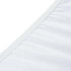 Newisher Round Fitted Table Cover Spandex Stretch Tablecloth White Table Top Cover With Elastic Edged For Dining Picnic Patio 60 Inch