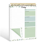 To Do List Notepad - Undate To Do List Planner For Work With 52 Sheets, 6.5' X 9.8' Checklist Productivity Organizer With Hour