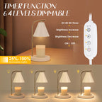Aimoptg Candle Warmer Lamp With Timer, Dimmable Candle Warmer Lamp For Small And Large Jar Candles, Modern Candle Warmer Lamp Wi