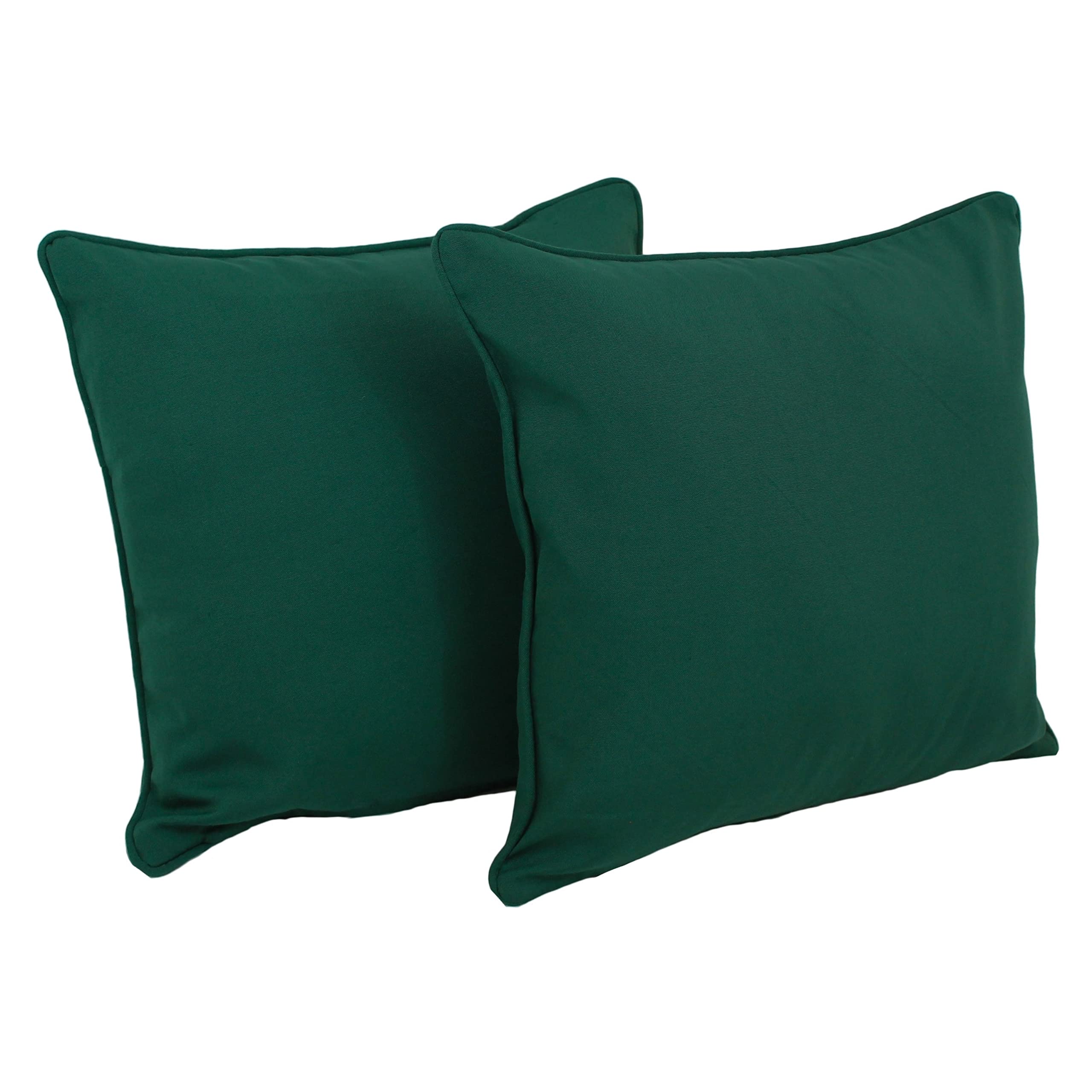 Blazing Needles 18-inch Twill Throw Pillows (Set of 2) Black