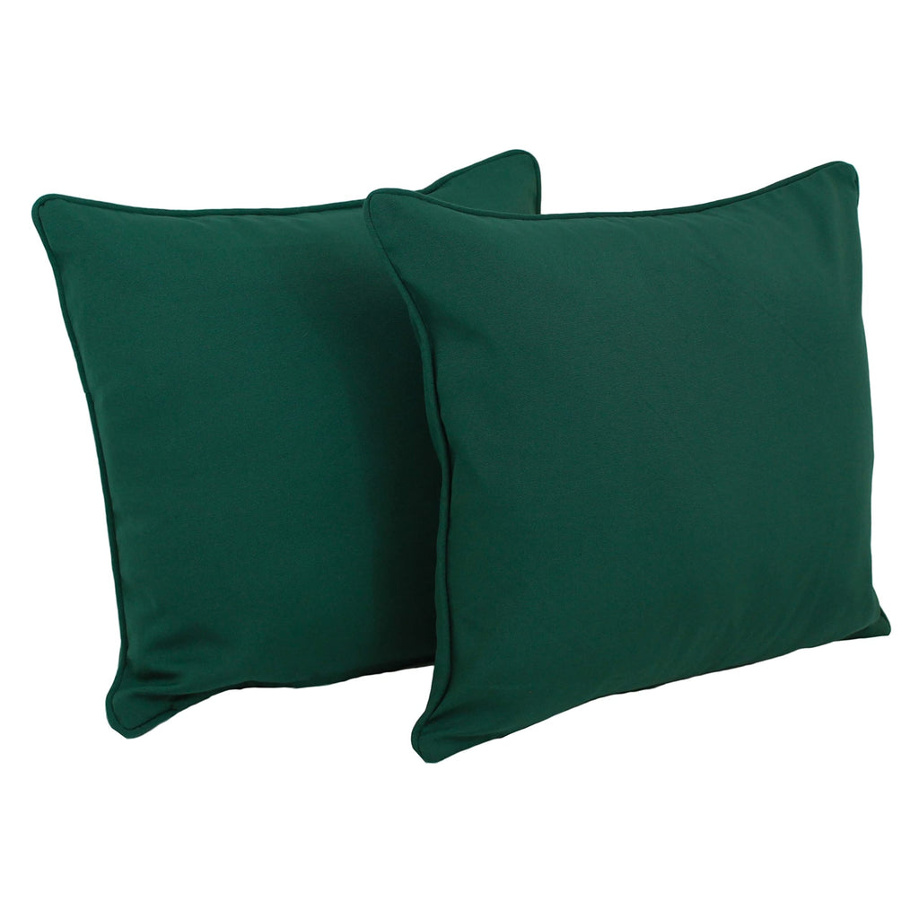 Blazing Needles 18-inch Twill Throw Pillows (Set of 2) Black