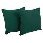 Blazing Needles 18-inch Twill Throw Pillows (Set of 2) Black