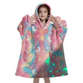 Fiosnow Glow In The Dark Unicorn Blanket Hoodies For Kids 6-13Yr Oversize Wearable Blanket Hoodies For Boys Girls Teens