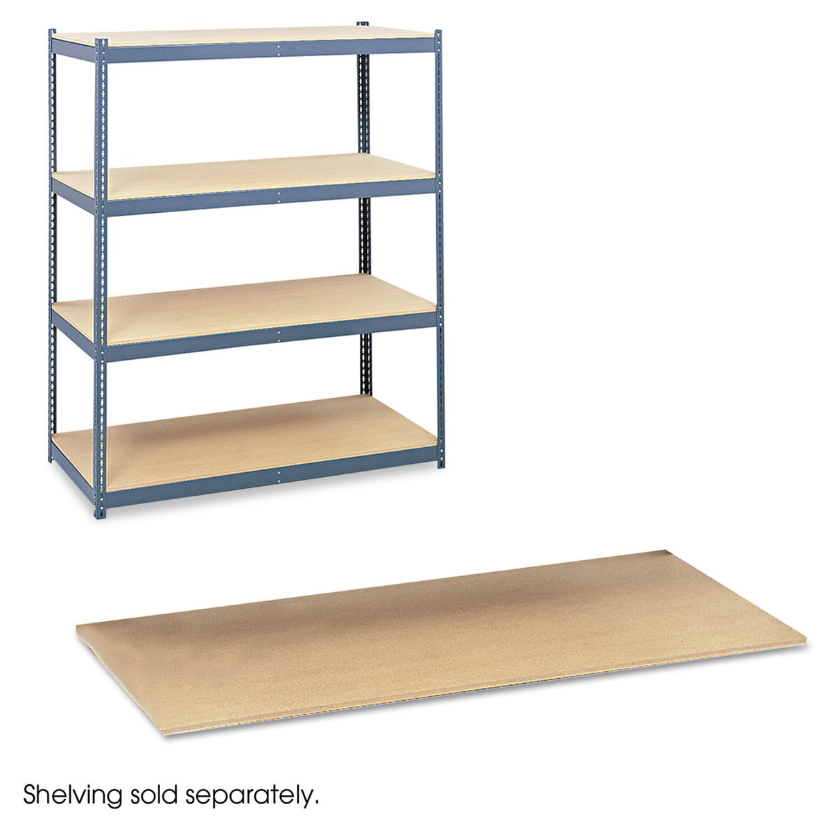 Safco Mdf Shelves, Box 2/2, 69&quot;X33&quot;X1/2&quot;, 4/Pk, Gray