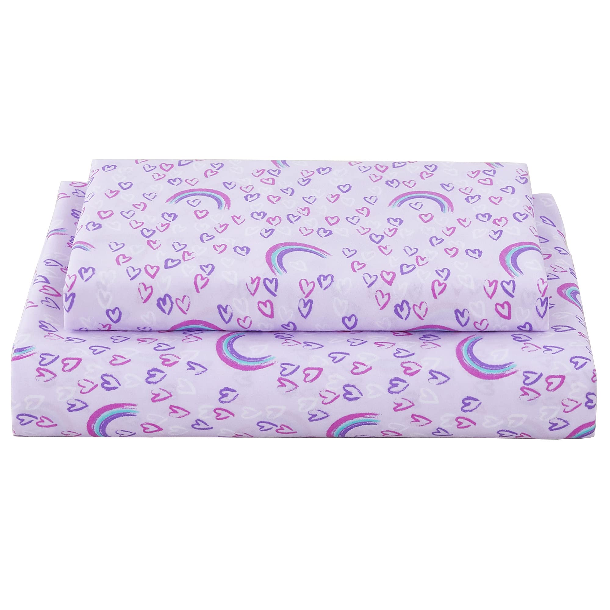 Softan Bed Sheet Set For Kids Girls, Twin Size Kids Sheets Microfiber Kids Fitted Sheet, Breathable & Silky Soft Feeling Kids Sh