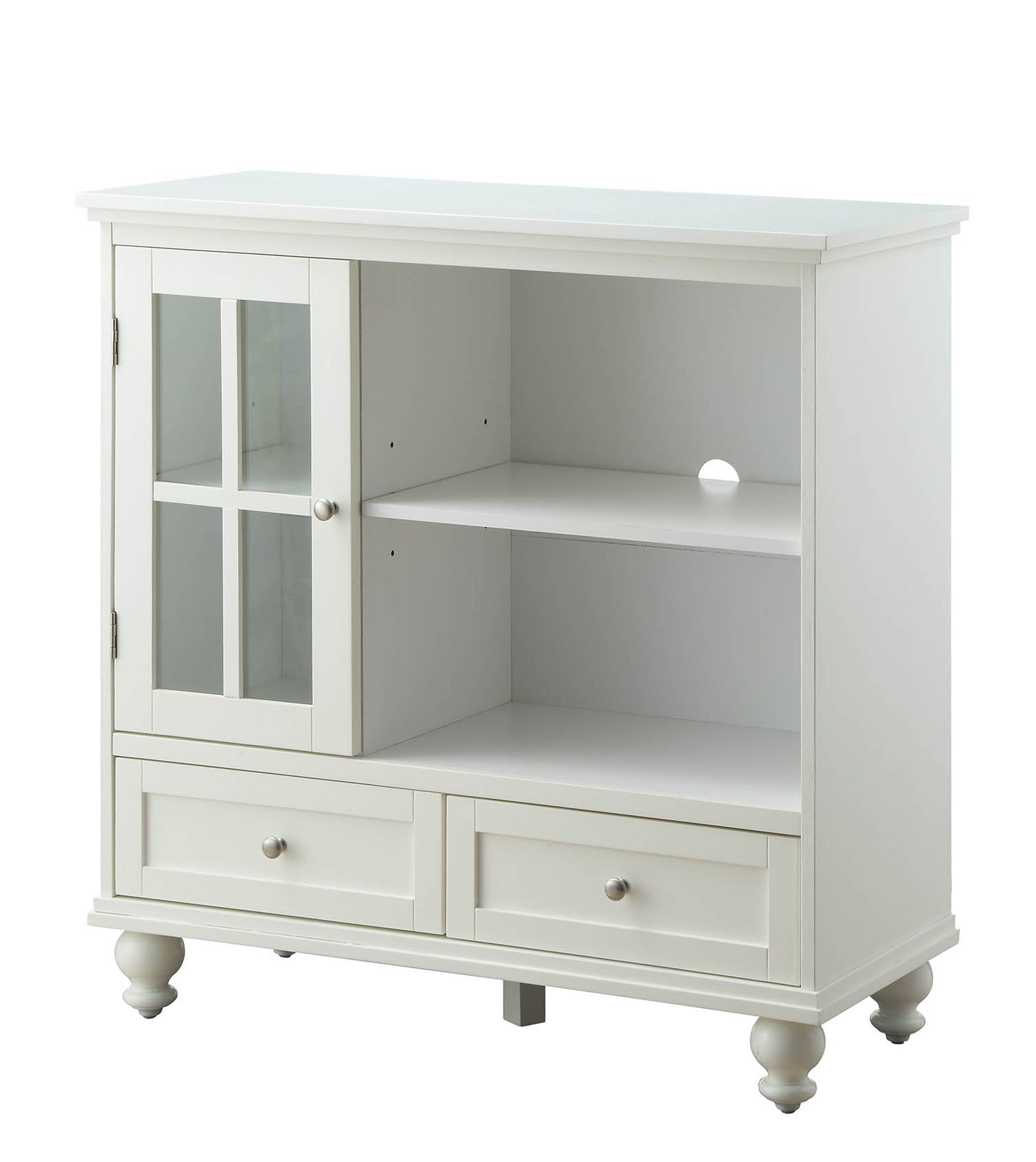 Convenience Concepts Tahoe Highboy TV Stand, White