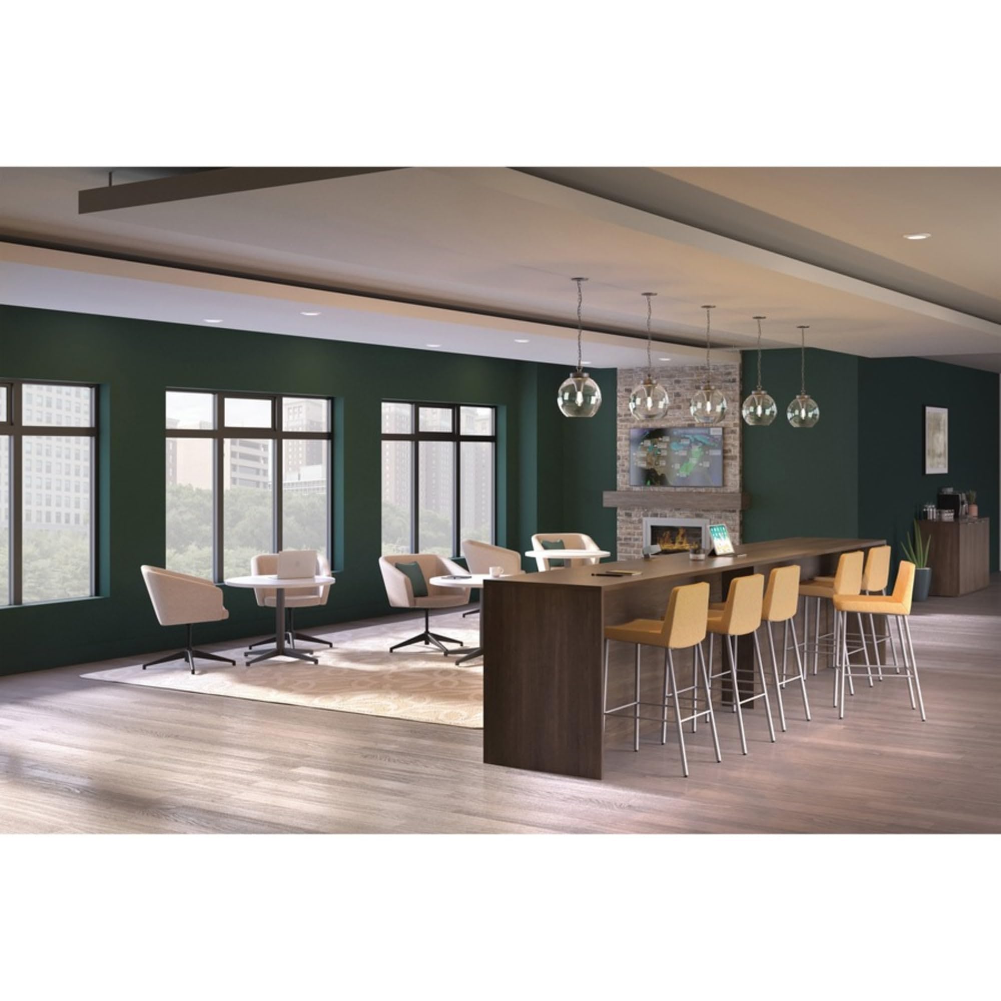 The Hon Company Hon Preside Panel (2 Pack), Mahogany Table Base, Double Pack