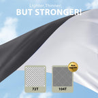 Kylinlucky Waterproof Patio Loveseat Covers 52W X 35D X 35H Inches,2-Seater Heavy Duty Outdoor Furniture Sofa Covers Black