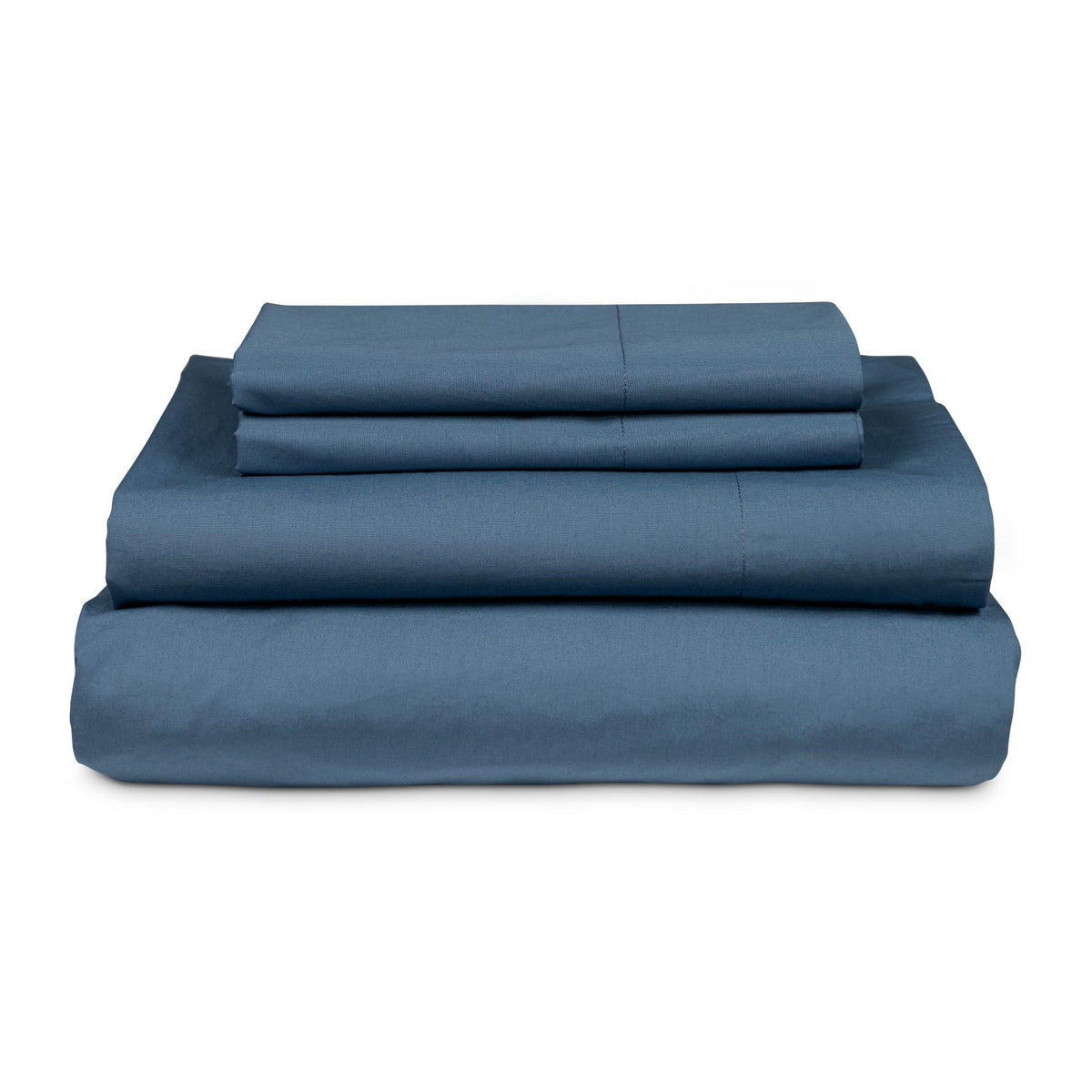 Mypillow Percale Bed Sheets, Queen, Stormy Blue