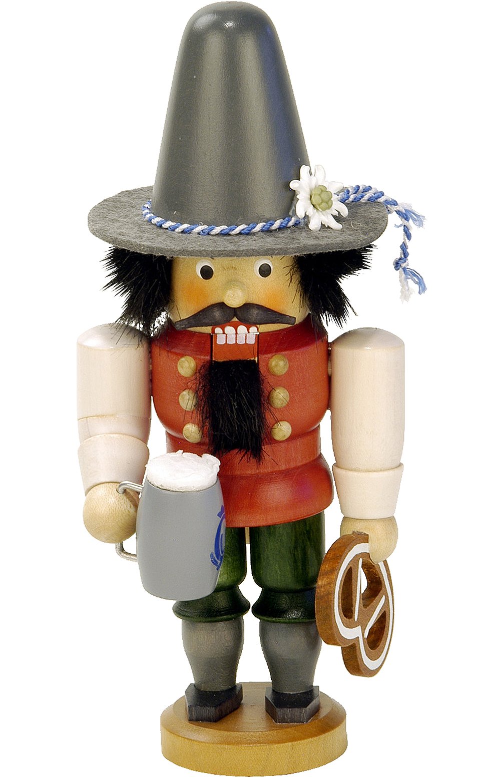 Alexander Taron Importer 32-614 Christian Ulbricht Nutcracker-Bavarian-7" H X 3.25" W X 3" D, Brown