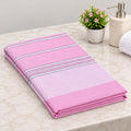 Seliro Striped Cotton Bath Towel Large Size For Men & Women (Pink)