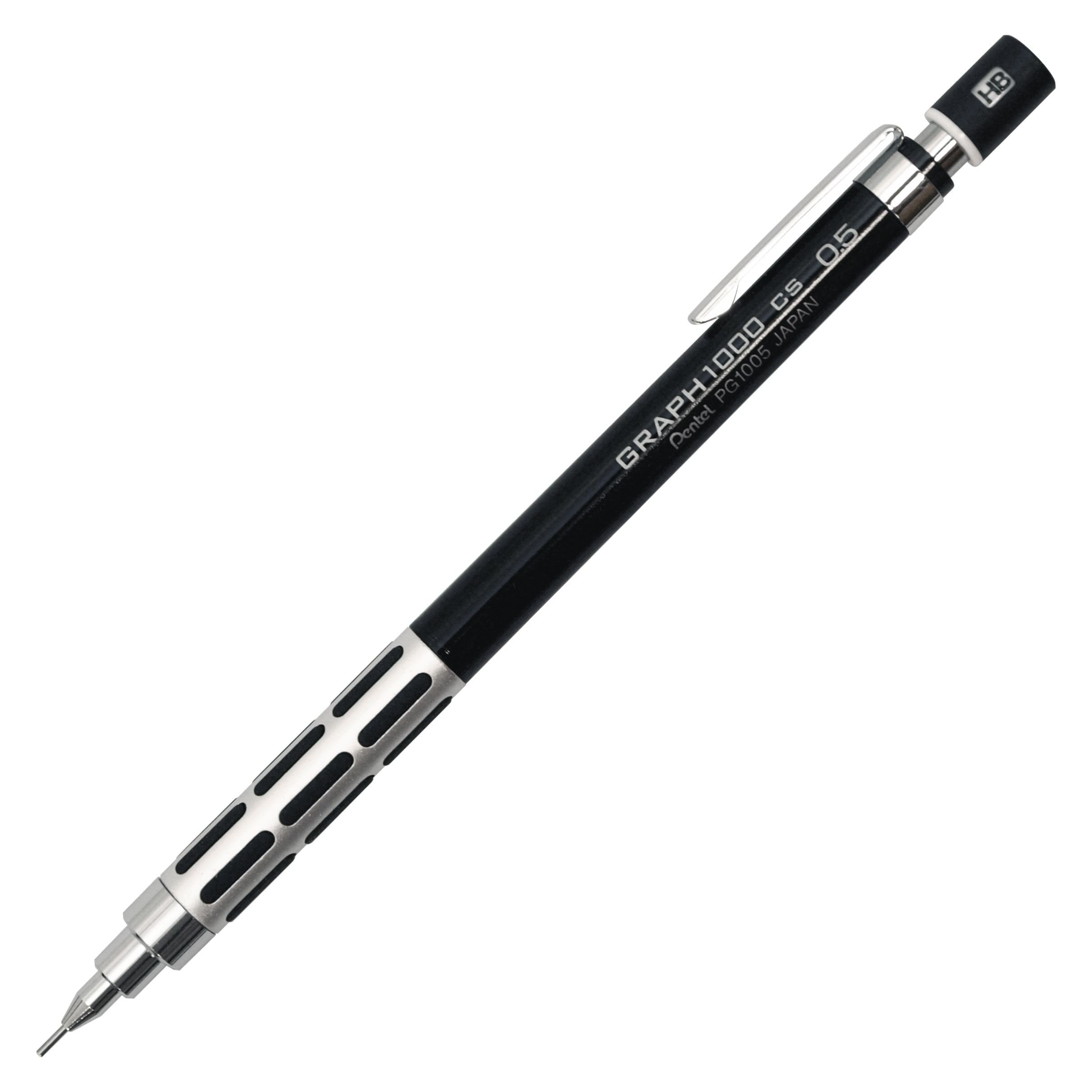 Pentel Mechanical Pencil, Graph 1000 Cs, For Draft, 0.5Mm, Black (Pg1005Cs-A)