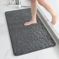 YIHOUSE Memory Foam Runner Rug, Cobblestone Bathroom Runner Rugs Super Water Absorbent Bath Mats for Bathroom Machine Washable B