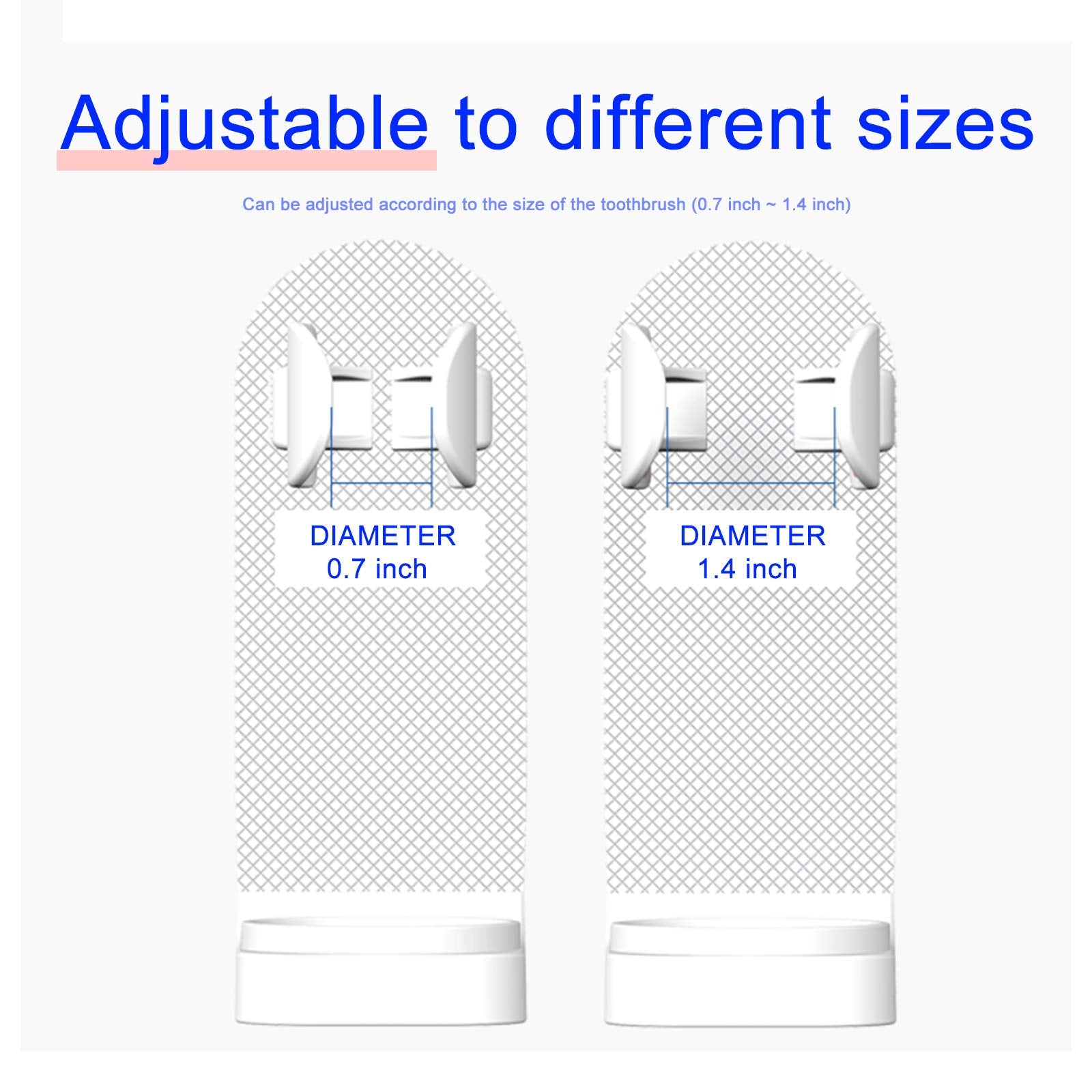 Andiker Electric Toothbrush Holder, Wall Mounted,Space-Saving Tooth Brush Stand To Keep Drying (2)