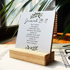 Country For I Know The Plans I Have For You Bible Verses Wooden Plaque Sign Desk Decor Rustic Motivational Jeremiah 29:11 Christ