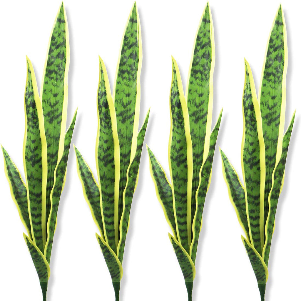 Bird Fiy Artificial Snake Plants 30' Faux Agave Fake Sansevieria Artificial Silk Plant for Home Garden Office Store Decoration 