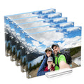 JUOIFIP Acrylic Picture Frame 5x7 Inch 5 pack,Clear Magnetic Photo Frames,Double Side Freestanding Pic Frame for Desktop Display