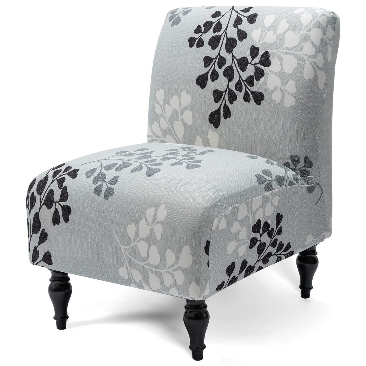 Liykimt Armless Accent Chair Cover Slipcover,Slipper Chair Stretch Spandex Removable for Armless Chair Furniture Protector Cover