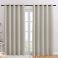 Nicetown Blackout Draperies Curtains For Kids Room, Window Treatment Thermal Insulated Solid Grommet Blackout Drape Panels For B