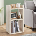 About Space Side Table  Bed Side Tables For Bed Room With 2 Adjustable Shelves | Diy Engineered Wood Night Stand With Storage, 