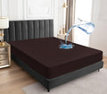 Sufdari Full Size Mattress Protector,Waterproof Mattress Protector,Fitted Sheet Style Mattress Cover With 18' Deep Pocket,Washable And Comfortable-Chocolate,Full
