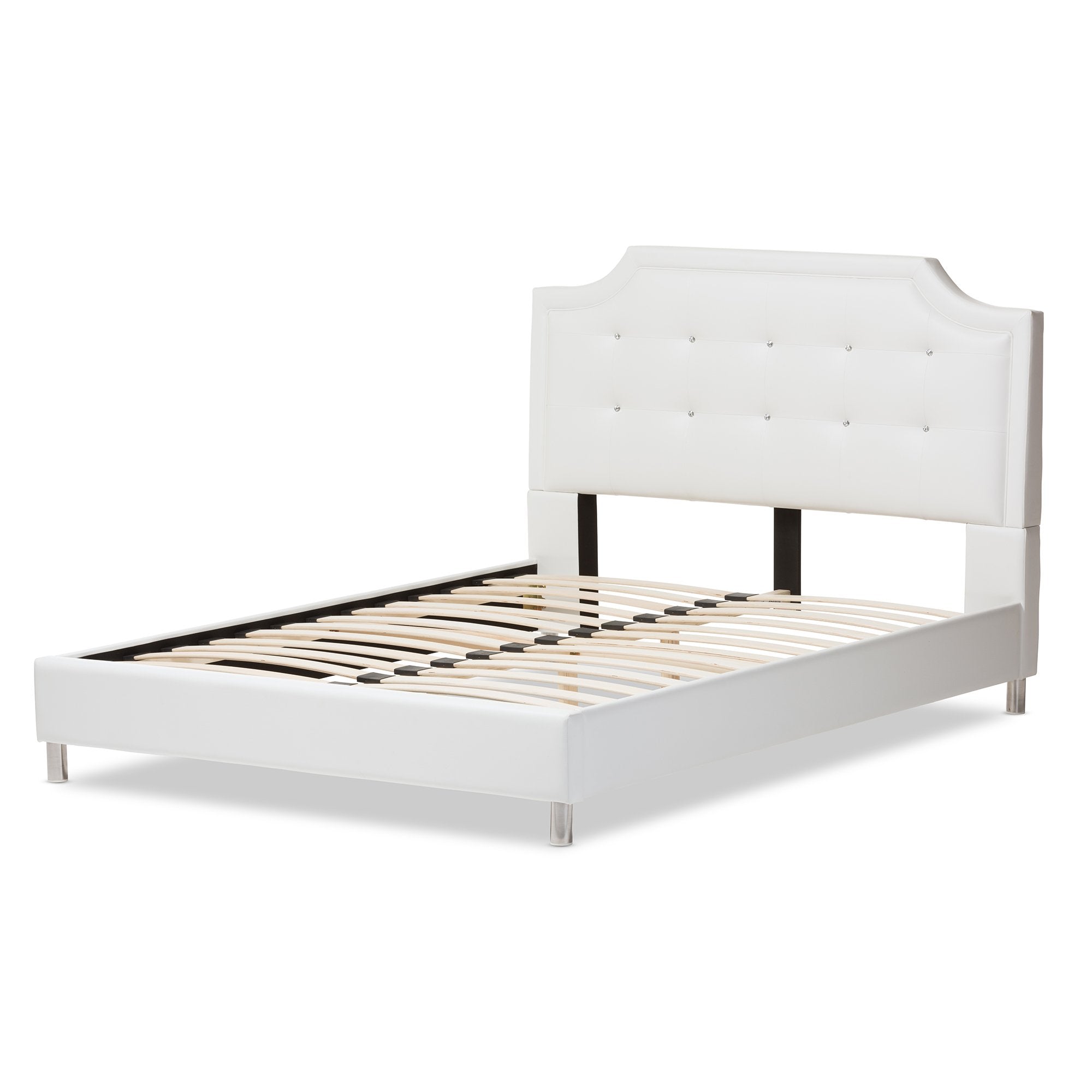 Baxton Studio BBT6376-White-King Platform, King, White