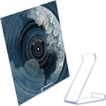Kalami 3 Pack Now Playing Vinyl Record Stand Display Single Lp No Assembly Required, Clear Acrylic Album Rack Shelf, Fashions Gi