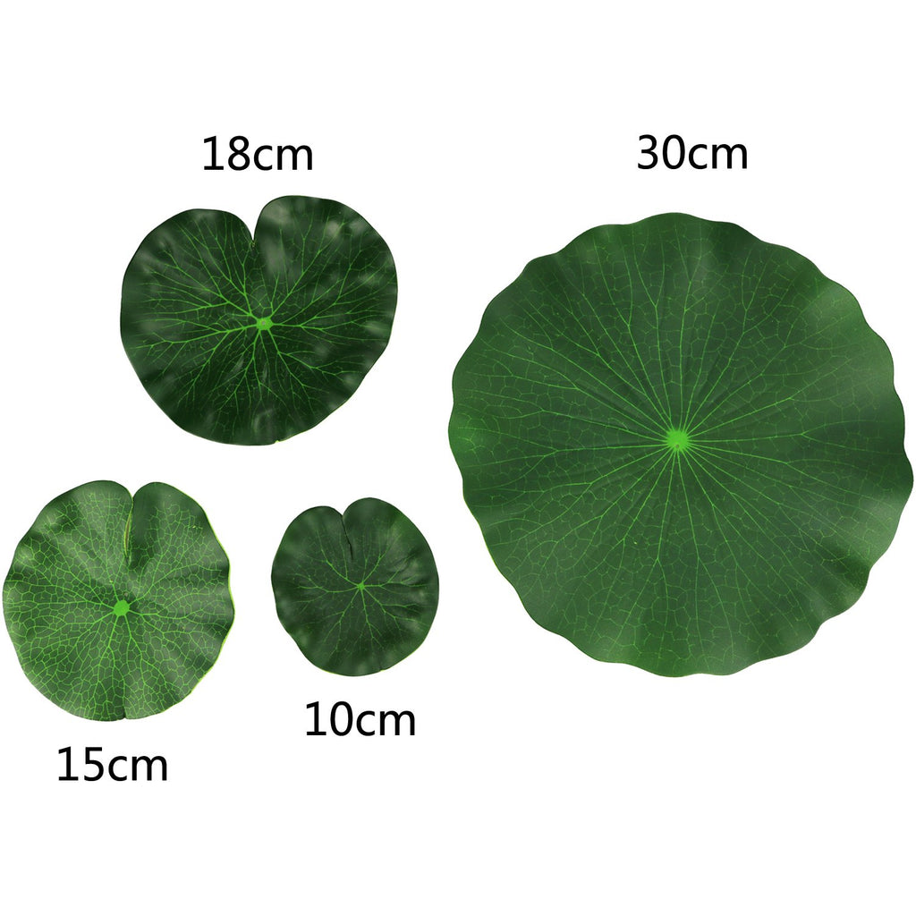 Lightingsky Artificial Floating Foam Lotus Leaves Artificial Foliage Pond Decor (10Cm, Pack Of 6)
