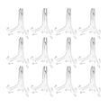 Super Z Outlet Plastic Easels 12 Pack Clear Easel Stands Easel Display Stand for Photo, Place Card, Collectibles, Light Items - 
