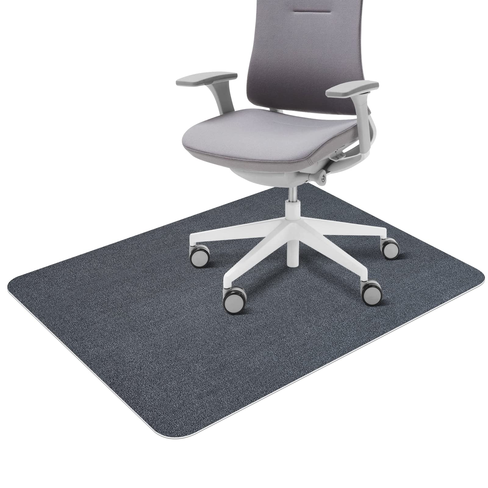 Chair Mat For Hard Floors, Qqpony 47'X 36' Office Chair Mat For Hardwood Floors, 1/6' Thick Premium Floor Protector Chair Mat