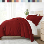 Linen Market Twin Duvet Cover (Burgundy) - Experience Hotel-Like Comfort With Unparalleled Softness, Exquisite Prints & Solid Co