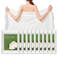Tvvcalk Disposable Bath Towels, 10 Pack 55 x 27.5 Ultra Soft, Quick Dry Disposable Body Towel, Portable Travel Towel for Hotel C