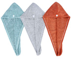 HOPESHINE Hair Towel Twist Microfiber Bamboo Fabric Women's Soft Shower Towels for CurlyHair Turban Wrap Drying Cap Great Gift f