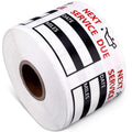 600 Pieces Oil Change Reminder Stickers Service Reminder Labels Low-Tack Windshield Stickers, 2 X 2 Inch, 1 Roll (Black)